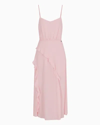 Armani Exchange Long Dresses In Pink