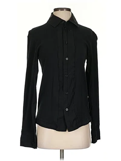 Pre-owned Armani Exchange Long Sleeve Button Down Shirt In Black