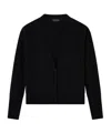 Armani Exchange Long Sleeve Cardigan In Black
