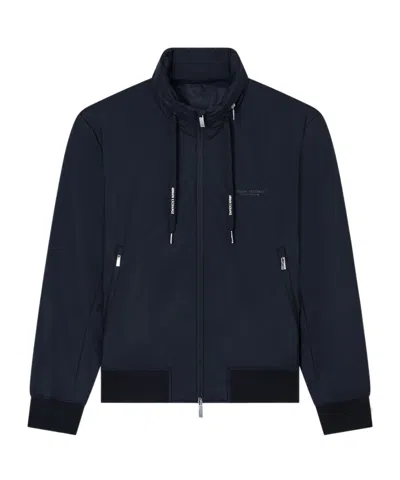 Armani Exchange Long Sleeve Cotton Coat In Black