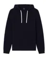 Armani Exchange Long Sleeve Hooded Sweatshirt In Black