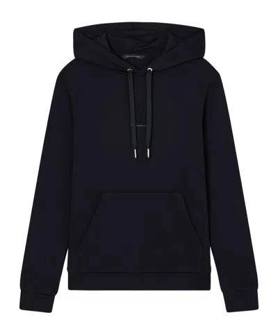 Armani Exchange Long Sleeve Hooded Sweatshirt In Black