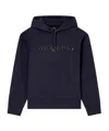Armani Exchange Long Sleeve Hooded Sweatshirt In Blue