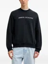 Armani Exchange Long-sleeve Logo-detail Sweatshirt In Black