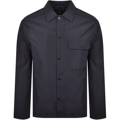 Armani Exchange Long Sleeve Overshirt Navy