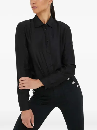Armani Exchange Long-sleeve Shirt In Black