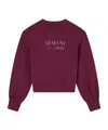 Armani Exchange Long Sleeve Sweatshirt In Burgundy