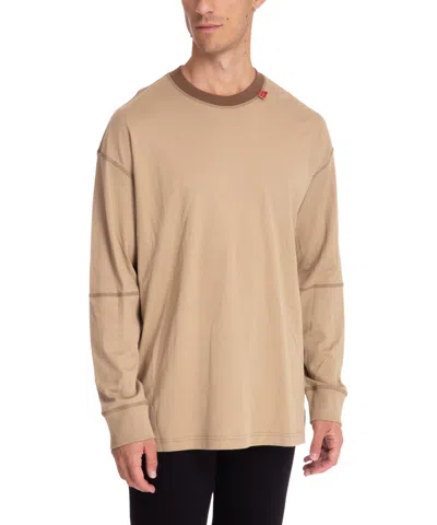 Armani Exchange Long Sleeve T-shirt In Sand