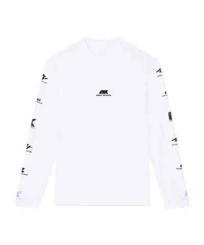 Armani Exchange Long Sleeve T-shirt In White