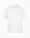 Armani Exchange Long Sleeve T-shirt With Logo Prints In White