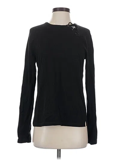 Pre-owned Armani Exchange Long Sleeve T-shirt In Black