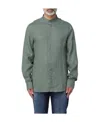 Armani Exchange Long-sleeved Casual Shirt In Green