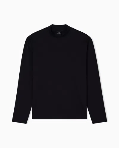 Armani Exchange Long Sleeves T-shirts In Black