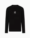 Armani Exchange Logo-embroidered Sweatshirt In Black