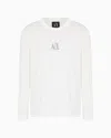Armani Exchange Sweatshirt Mit Logo-stickerei In White