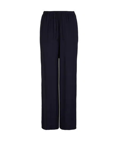 Armani Exchange Long Straight Casual Pants In Black