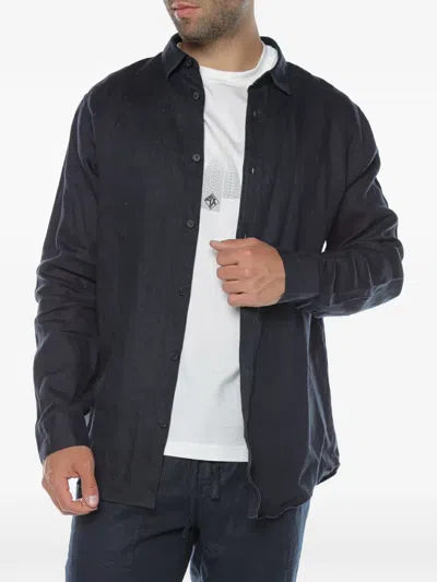 Armani Exchange Long-sleeve Shirt In Blue