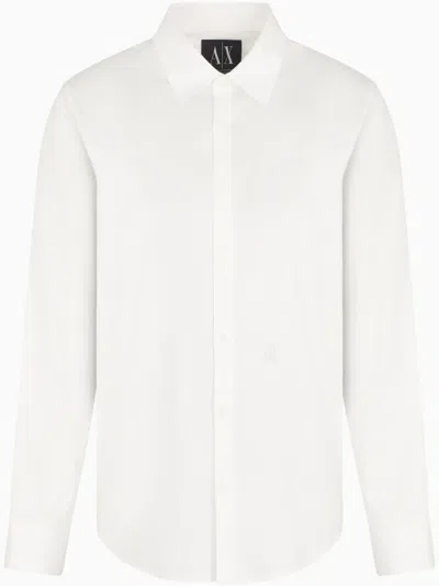 Armani Exchange Long-sleeve Shirt In White
