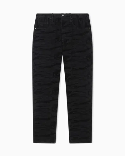 Armani Exchange Loose Jeans In Black