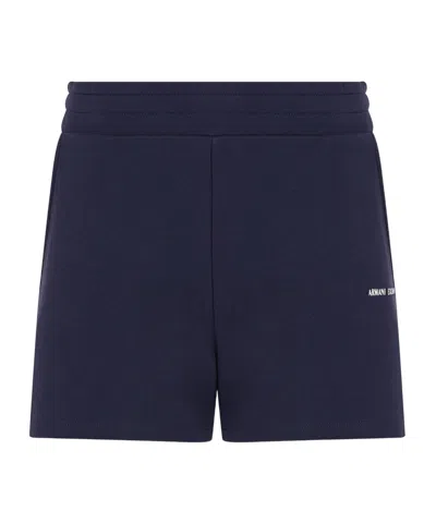 Armani Exchange Loose Waist Shorts In Black