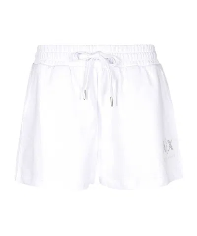Armani Exchange Loose Waist Shorts In White