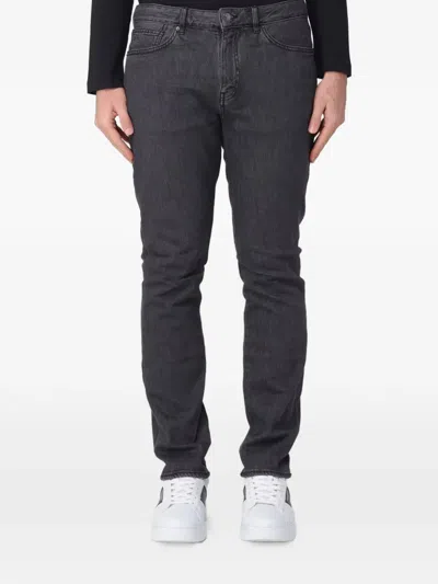 Armani Exchange Low-rise Jeans In Black