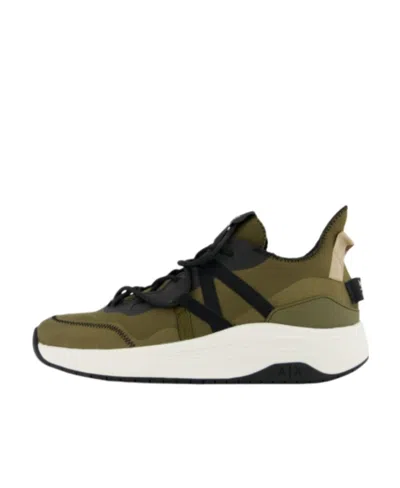 Armani Exchange Low-top Sports Shoes In Green