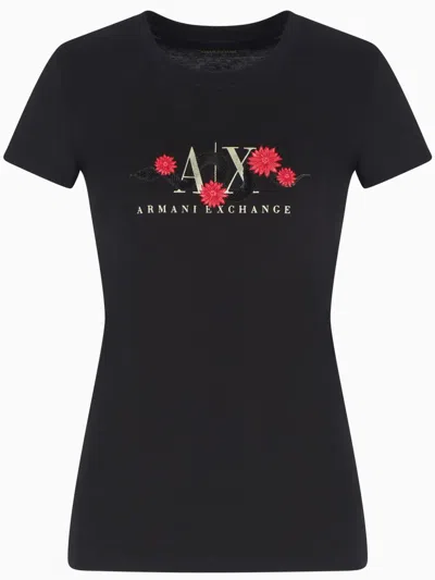 Armani Exchange Lunar New Year T-shirt In Black
