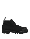 Armani Exchange Man Ankle Boots Black Size 9 Cotton, Thermoplastic Polyurethane