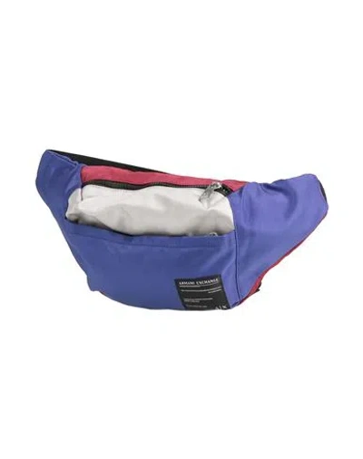 Armani Exchange Man Belt Bag Blue Size - Textile Fibers