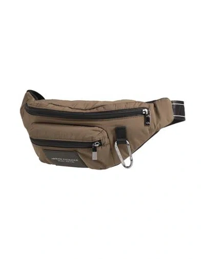 Armani Exchange Man Belt Bag Military Green Size - Polyamide, Polyester