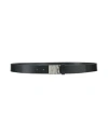 Armani Exchange Man Belt Black Size 42 Leather In Black