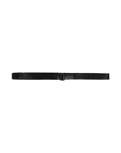 Armani Exchange Man Belt Black Size 40 Polyamide, Polyester, Cow Leather