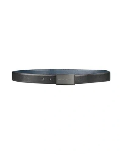 Armani Exchange Man Belt Black Size Onesize Bovine Leather