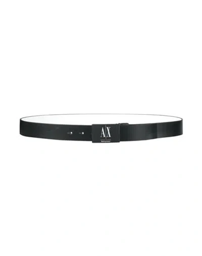 Armani Exchange Man Belt Black Size Onesize Cow Leather