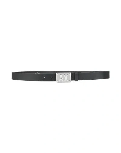 Armani Exchange Man Belt Black Size Onesize Cow Leather, Polyurethane