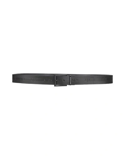 Armani Exchange Man Belt Black Size Onesize Cow Leather, Polyurethane