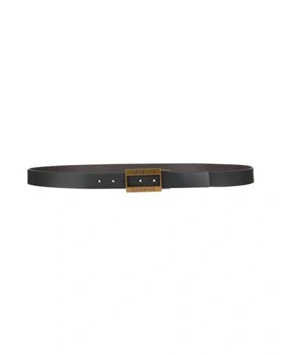 Armani Exchange Man Belt Black Size Onesize Cow Leather, Regenerated Leather