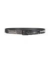 Armani Exchange Man Belt Black Size Onesize Leather In Black