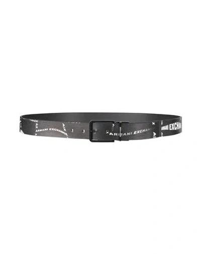 Armani Exchange Man Belt Black Size Onesize Leather