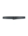 Armani Exchange Man Belt Black Size Onesize Leather In Black