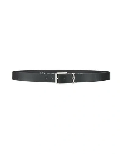 Armani Exchange Man Belt Black Size Onesize Leather