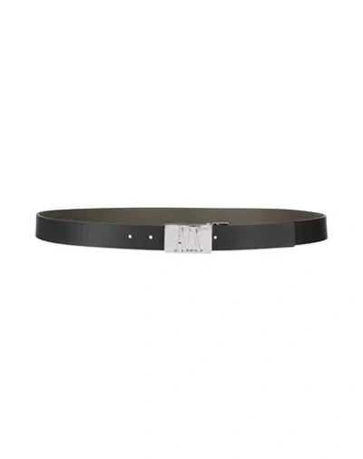 Armani Exchange Man Belt Black Size Onesize Leather