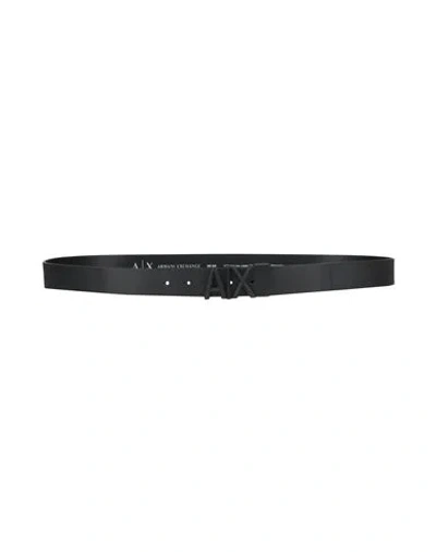 Armani Exchange Man Belt Black Size Onesize Regenerated Leather