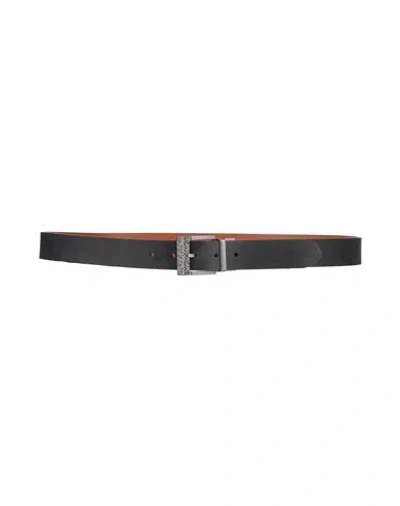Armani Exchange Man Belt Black Size Onesize Regenerated Leather, Cow Leather