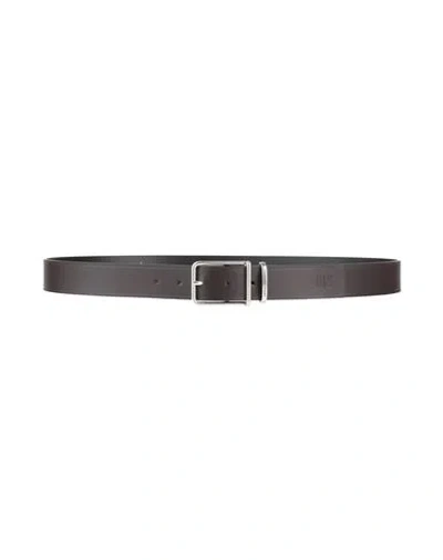Armani Exchange Man Belt Dark Brown Size 43.5 Leather