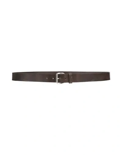 Armani Exchange Man Belt Dark Brown Size Onesize Cow Leather