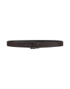 Armani Exchange Man Belt Dark Brown Size Onesize Leather