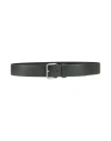 Armani Exchange Man Belt Dark Green Size 32 Cow Leather In Green