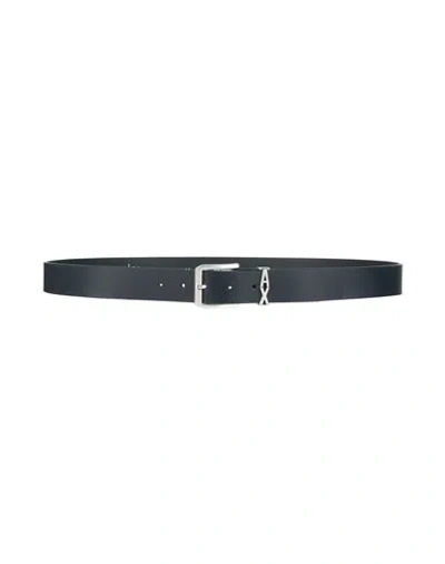 Armani Exchange Man Belt Midnight Blue Size Onesize Leather